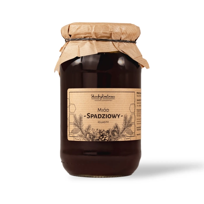 miel de miellat coniferes 1000g skarby roztocza fond blanc