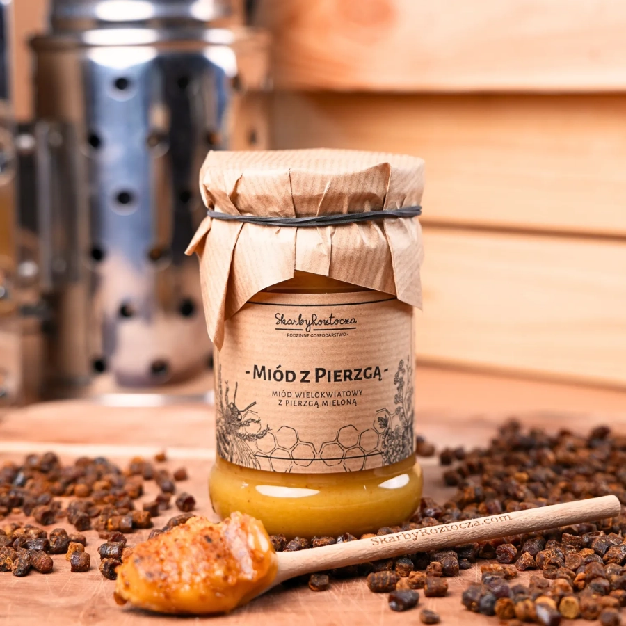 miel au pain d'abeille petit pot skarby roztocza produit face