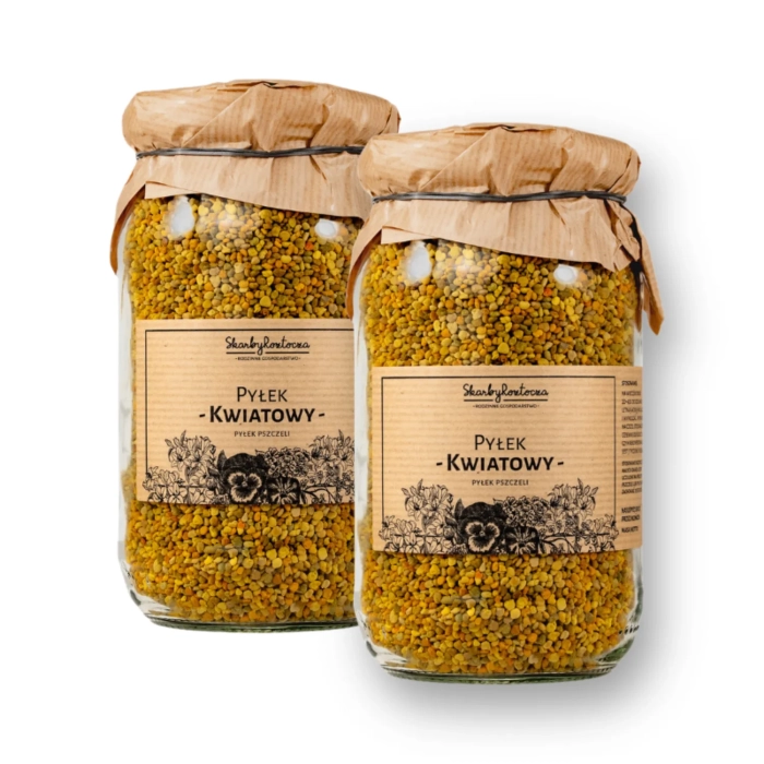 pollen floral 1kg skarby roztocza produit carre fond blanc