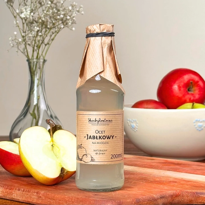 apple cider vinegar with honey treasures of roztocze product square front
