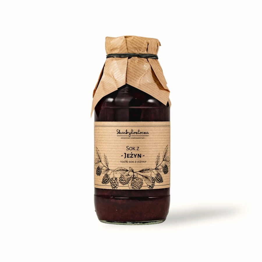 blackberry juice treasures of roztocze white background