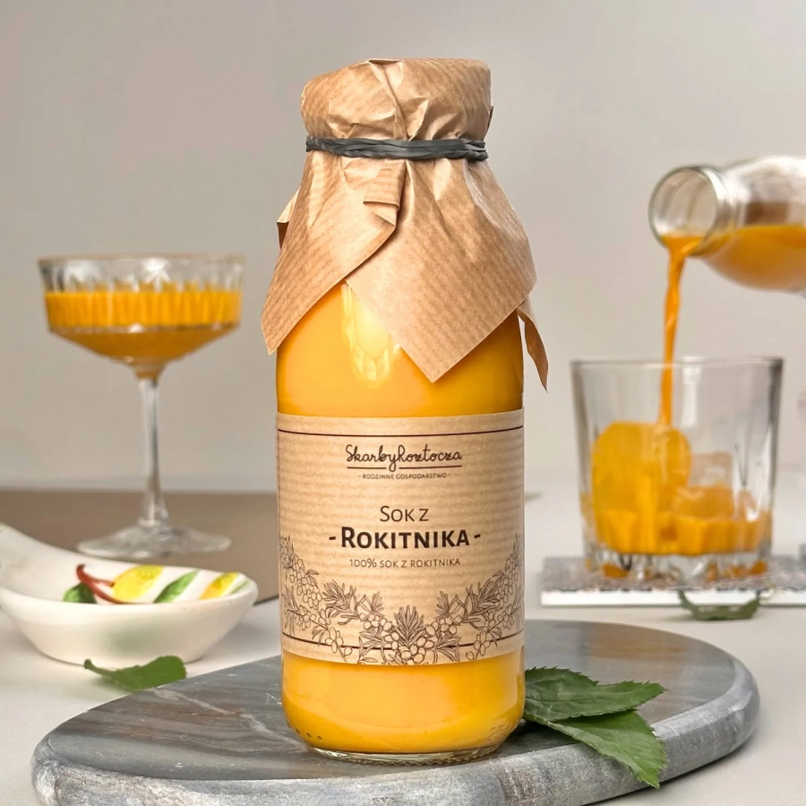 sea buckthorn juice treasures of roztocze product front square3
