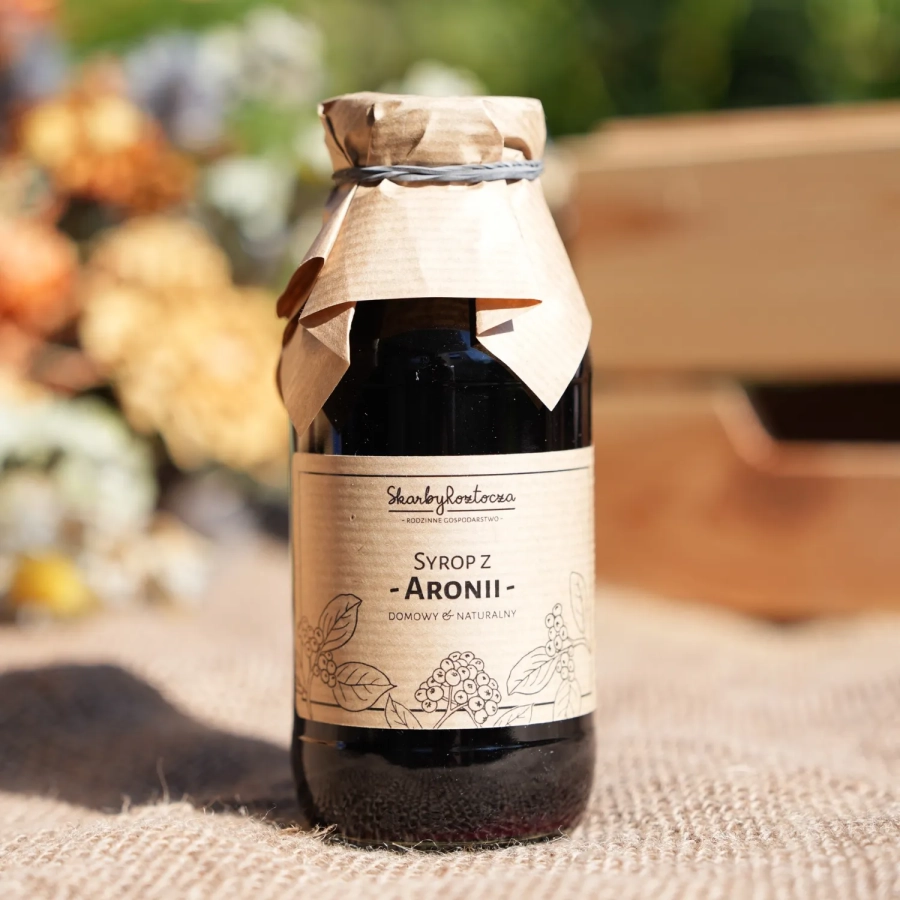 Skarby Roztocza Aronia Sirup Produktfoto quadratisch Vorderseite 2