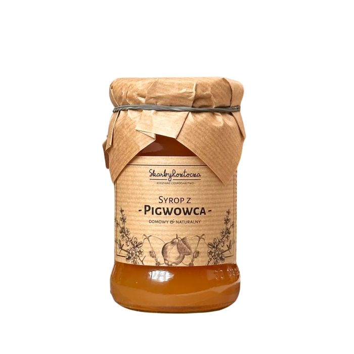 treasures of roztocze japanese quince syrup front square product white background