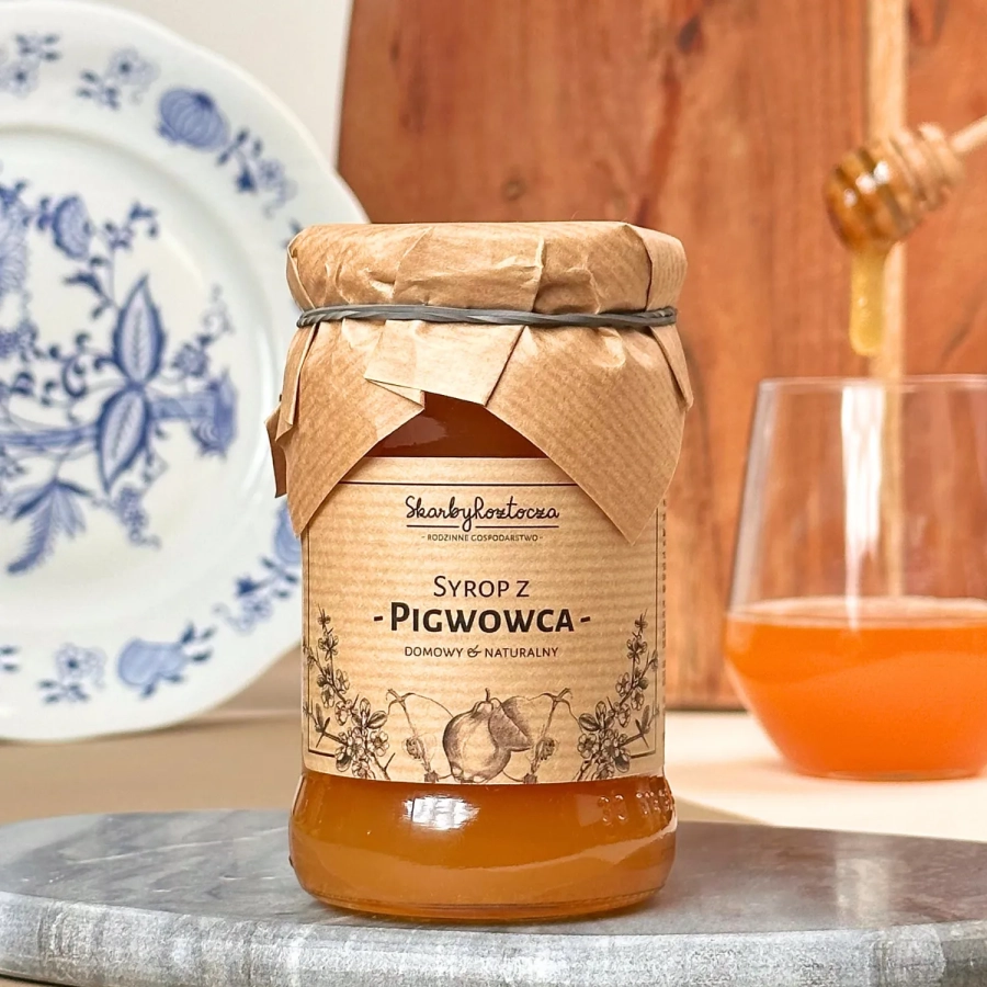 Schätze von Roztocze Scheinquitten-Sirup Vorderseite quadratisch Produktbild