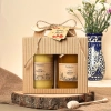 coffret cadeau traditionnel carton fenêtre 2 grands miels trésors de roztocze produit carré