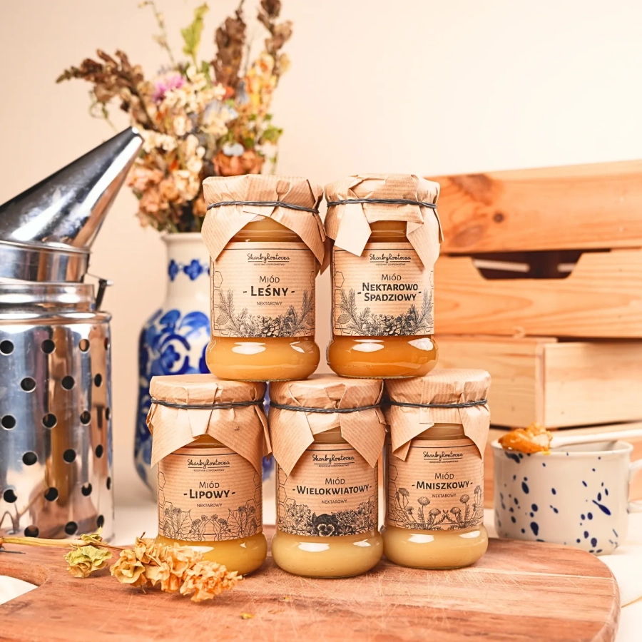 Set verschiedene Honigsorten 5 kleine Gläser Produkt