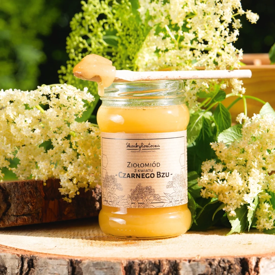 treasures of roztocze elderflower herb-honey