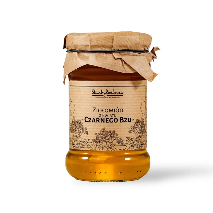 elderflower herb-honey treasures of roztocze white background