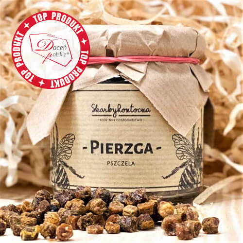 Pierzga pszczela z pasieki
